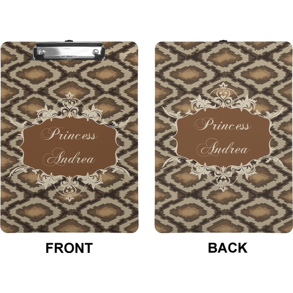 Snake Skin Clipboard (Letter) (Front + Back)