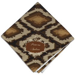 Snake Skin Cloth Dinner Napkin - Single w/ Name or Text