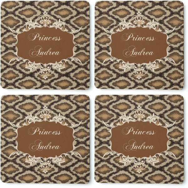 Snake Skin Coaster Rubber Back - Apvl