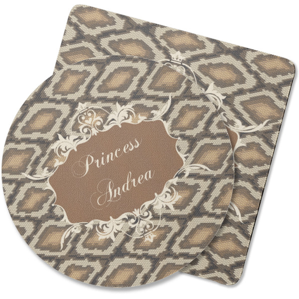Custom Snake Skin Rubber Backed Coaster (Personalized)