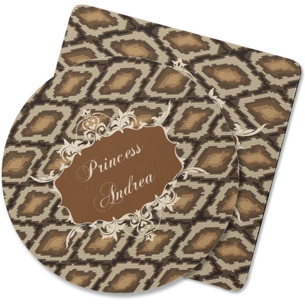 Custom Snake Skin Rubber Backed Coaster (Personalized)