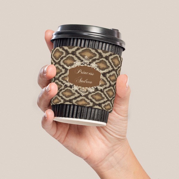 Snake Skin Coffee Cup Sleeve - LIFESTYLE