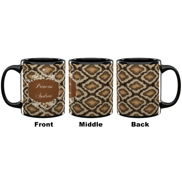 Snake Skin Coffee Mug - 11 oz - Black APPROVAL