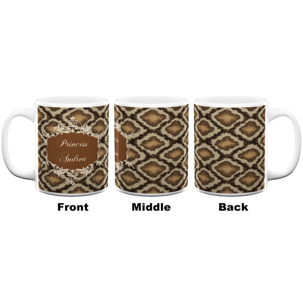 Snake Skin Coffee Mug - 11 oz - White APPROVAL