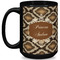 Snake Skin 15 Oz Coffee Mug - Black (Personalized)