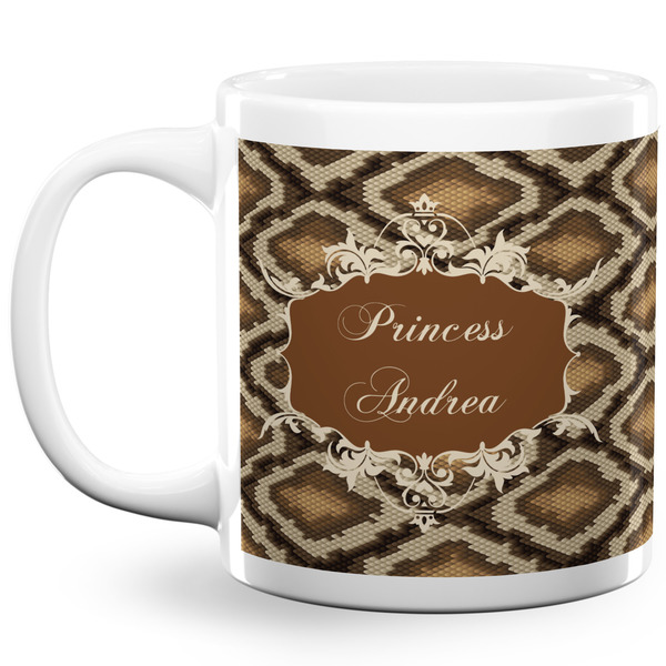 Snake Skin Coffee Mug - 20 oz - White