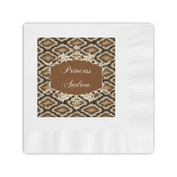 Snake Skin Coined Cocktail Napkins (Personalized)