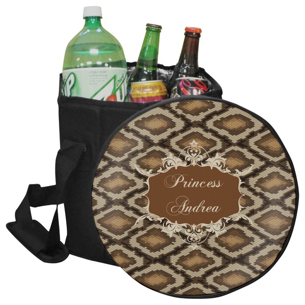 Custom Snake Skin Collapsible Cooler & Seat (Personalized)