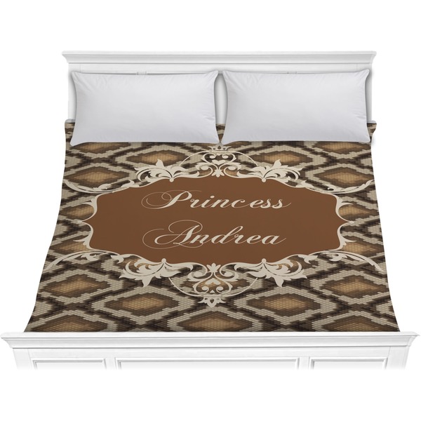 Custom Snake Skin Comforter - King (Personalized)