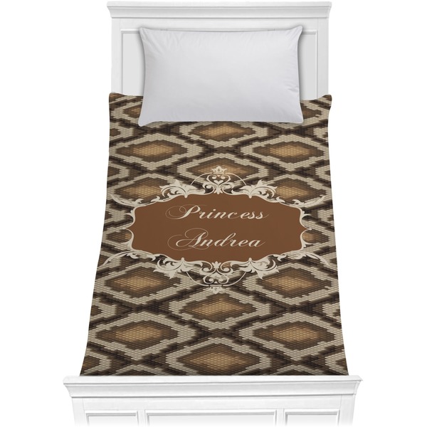 Custom Snake Skin Comforter - Twin XL (Personalized)