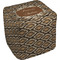 Snake Skin Cube Poof Ottoman (Top)