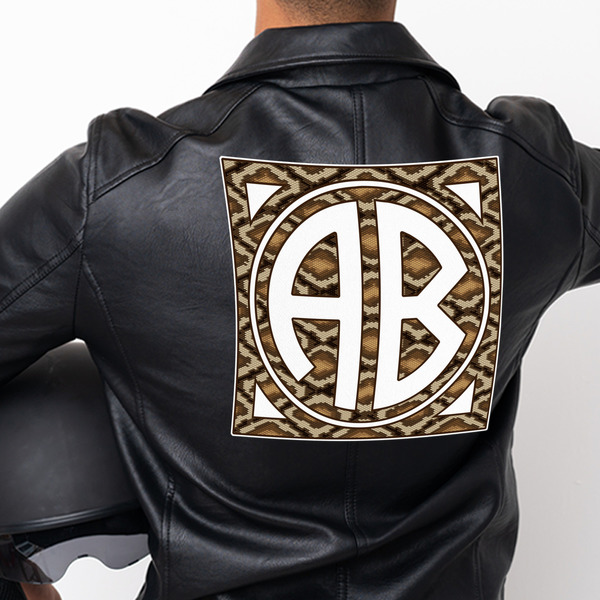 Snake Skin Custom Shape Iron On Patches - XXXL - APPROVAL