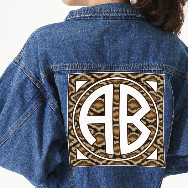 Custom Snake Skin Twill Iron On Patch - Custom Shape - 3XL (Personalized)