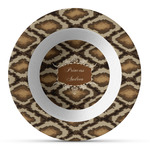 Snake Skin Plastic Bowl - Microwave Safe - Composite Polymer (Personalized)