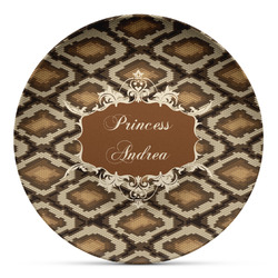 Snake Skin Microwave Safe Plastic Plate - Composite Polymer (Personalized)