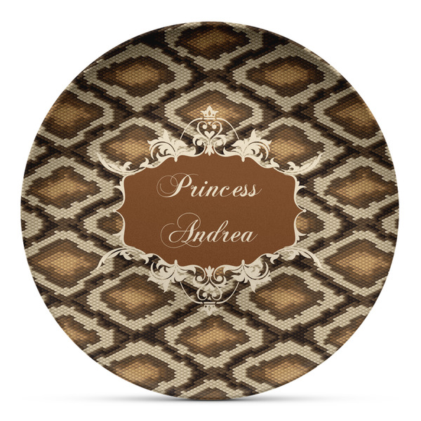 Custom Snake Skin Microwave Safe Plastic Plate - Composite Polymer (Personalized)