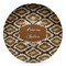 Snake Skin Microwave Safe Plastic Plate - Composite Polymer (Personalized)