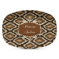 Snake Skin Plastic Platter - Microwave & Oven Safe Composite Polymer (Personalized)