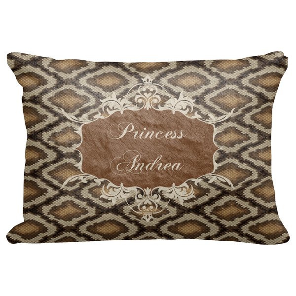 Custom Snake Skin Decorative Baby Pillowcase - 16"x12" w/ Name or Text