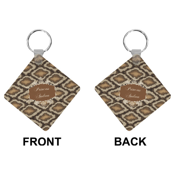 Snake Skin Diamond Keychain (Front + Back)