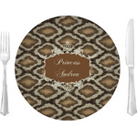 Snake Skin 10" Glass Lunch / Dinner Plates - Single or Set (Personalized)