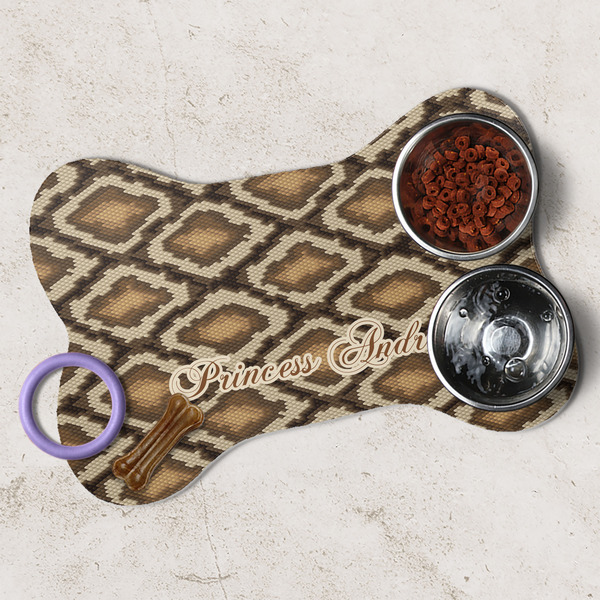 Snake Skin Dog Bone Shaped Mat Lifestyle