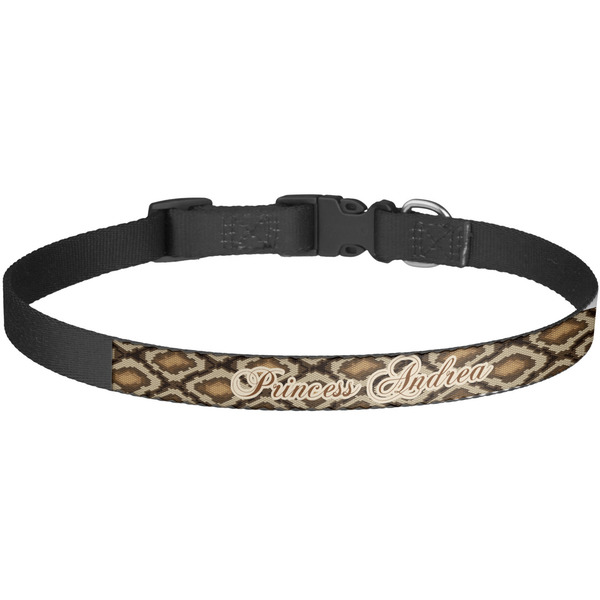 Custom Snake Skin Dog Collar - Large (Personalized)