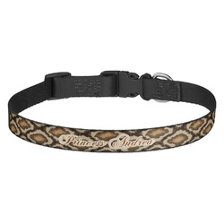 Snake Skin Dog Collar - Medium (Personalized)