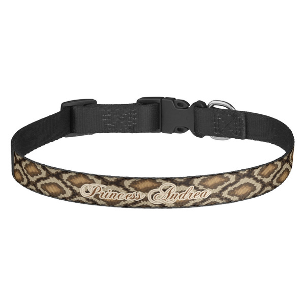 Custom Snake Skin Dog Collar (Personalized)
