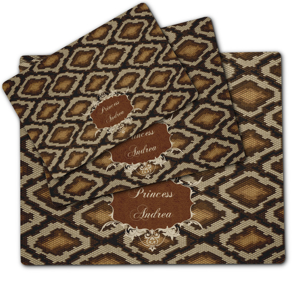 Snake Skin Dog Food Mat - MAIN (sm, med, lrg)