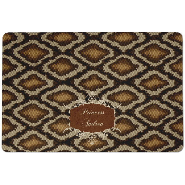Snake Skin Dog Food Mat - Small without bowls