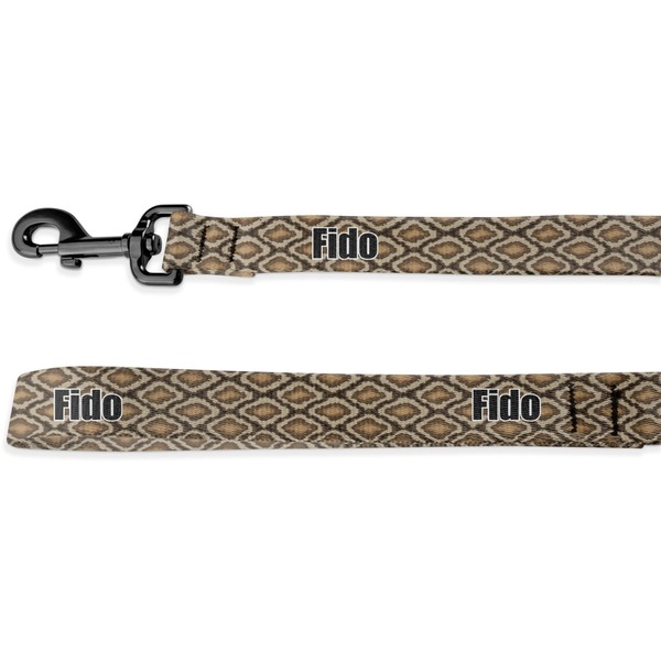 Custom Snake Skin Deluxe Dog Leash (Personalized)