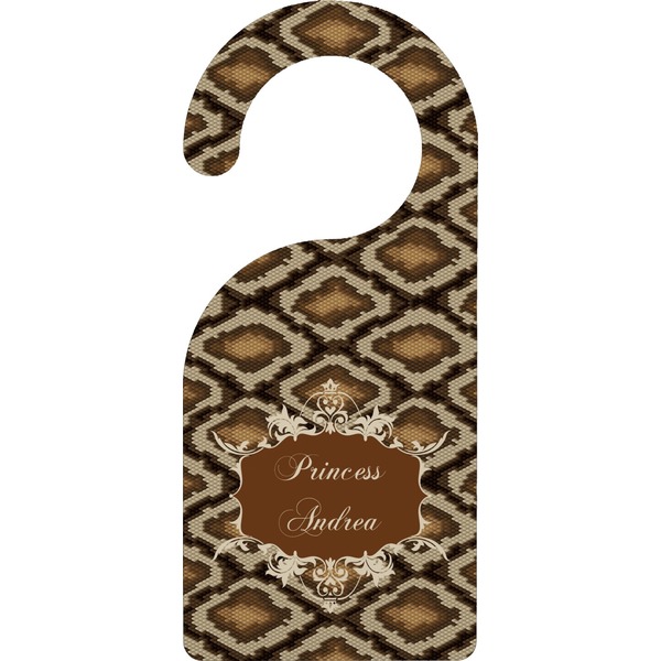 Custom Snake Skin Door Hanger (Personalized)