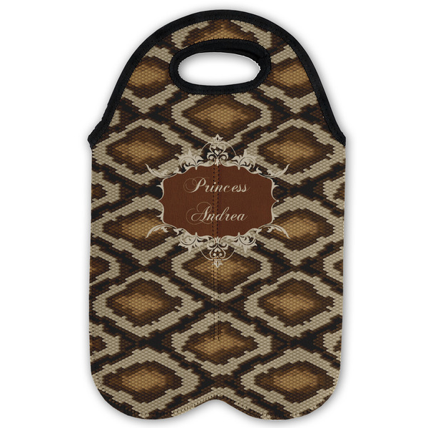 Snake Skin Double Wine Tote - Flat (new)