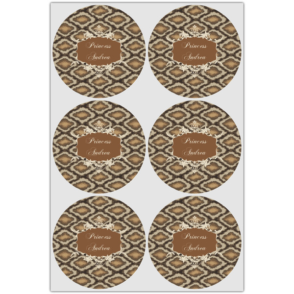 Snake Skin Drink Topper - Large - Set of 6