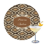 Snake Skin Printed Drink Topper - 3.25" (Personalized)