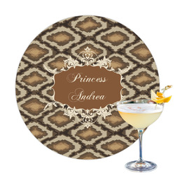 Snake Skin Printed Drink Topper (Personalized)