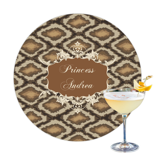 Custom Snake Skin Printed Drink Topper (Personalized)