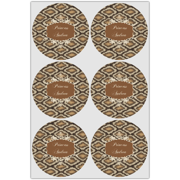 Snake Skin Drink Topper - XLarge - Set of 6