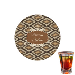 Snake Skin Printed Drink Topper - 1.5" (Personalized)