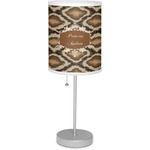 Snake Skin 7" Drum Lamp with Shade (Personalized)