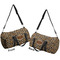 Snake Skin Duffle bag small front and back sides