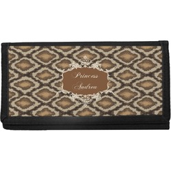 Snake Skin Canvas Checkbook Cover (Personalized)