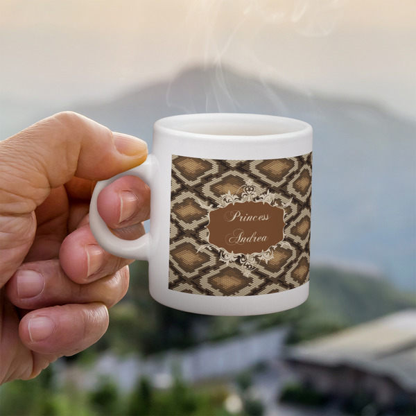 Snake Skin Espresso Cup - 3oz LIFESTYLE (new hand)