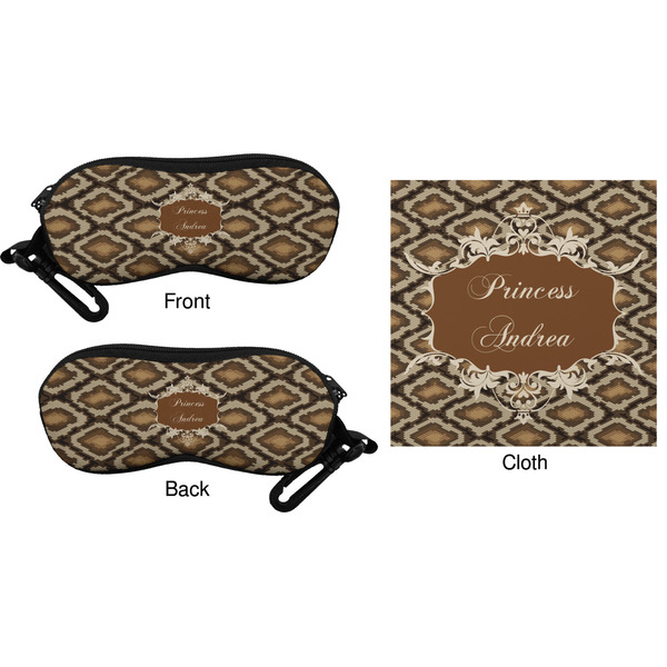 Snake Skin Eyeglass Case & Cloth (Approval)