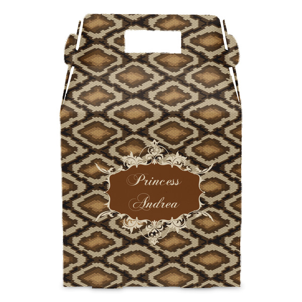 Snake Skin Gable Favor Box - Front