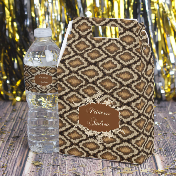 Snake Skin Gable Favor Box - In Context