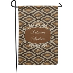 Snake Skin Small Garden Flag - Double Sided w/ Name or Text