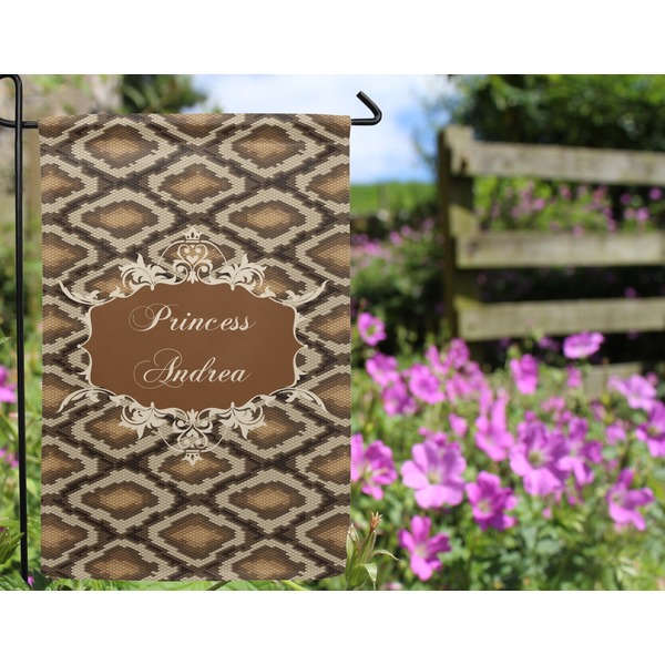 Snake Skin Garden Flag - Outside In Flowers