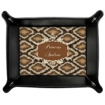 Snake Skin Genuine Leather Valet Tray (Personalized)